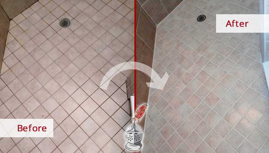 Tile grout cleaning